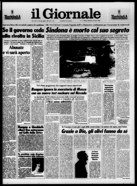 Il giornale : quotidiano del mattino